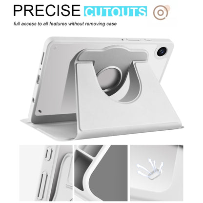 For Samsung Galaxy Tab A11 / A9 Acrylic 360 Degree Rotation Smart Tablet Leather Case(Space Grey) by bashfashion