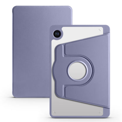 For Samsung Galaxy Tab A11 / A9 Acrylic 360 Degree Rotation Smart Tablet Leather Case(Lavender Purple) by bashfashion