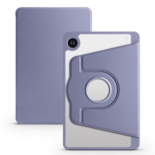 For Samsung Galaxy Tab A11 / A9 Acrylic 360 Degree Rotation Smart Tablet Leather Case(Lavender Purple) by bashfashion