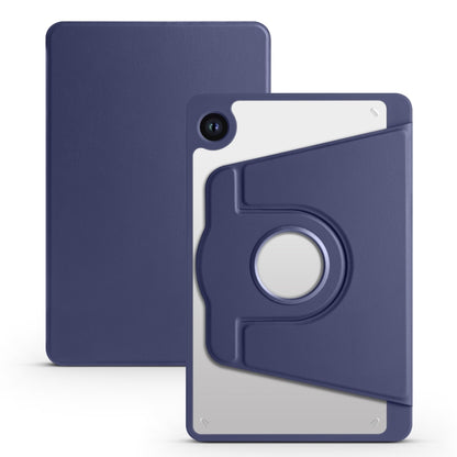 For Samsung Galaxy Tab A9+ Acrylic 360 Degree Rotation Smart Tablet Leather Case(Dark Blue) by bashfashion