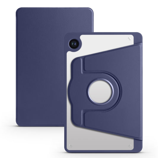 For Samsung Galaxy Tab A9+ Acrylic 360 Degree Rotation Smart Tablet Leather Case(Dark Blue) by bashfashion