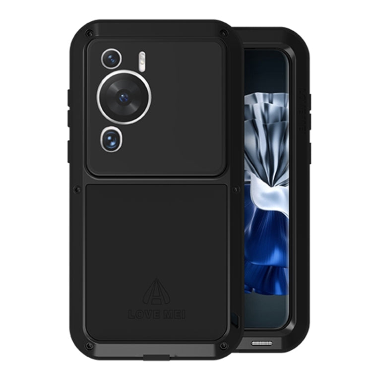 For Huawei P60 / P60 Pro / P60 Art LOVE MEI POWERFUL Metal Shockproof Life Waterproof Dustproof Phone Case(Black) by LOVE MEI