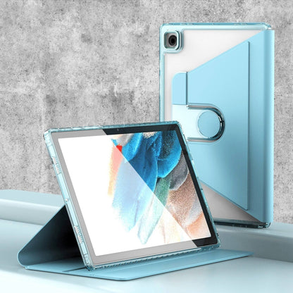 For Samsung Galaxy Tab A8 Clear 360 Rotation Stand Smart Leather Tablet Case(Baby Blue) by bashfashion