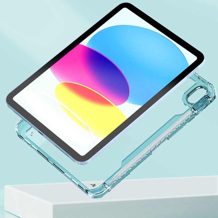 For iPad 2025 / 2022 Clear Acrylic Shockproof Tablet Case(Purple) by bashfashion