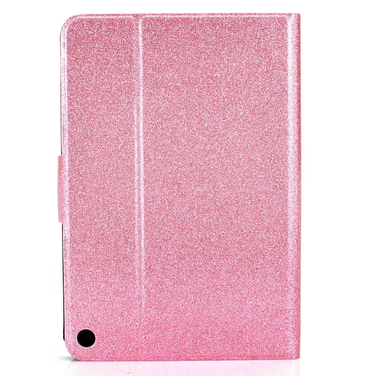 For Amazon Fire Max 11 2023 Glitter Powder Smart Leather Tablet Case(Pink) by bashfashion