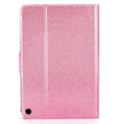 For Amazon Fire Max 11 2023 Glitter Powder Smart Leather Tablet Case(Pink) by bashfashion