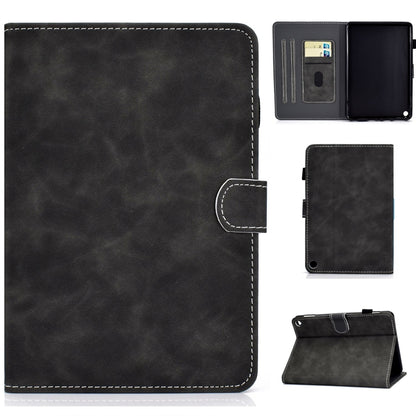 For Amazon Fire Max 11 2023 Cowhide Texture Smart Leather Tablet Case(Black) by bashfashion