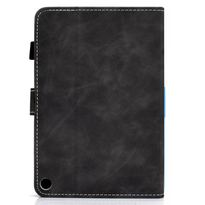 For Amazon Fire Max 11 2023 Cowhide Texture Smart Leather Tablet Case(Black) by bashfashion