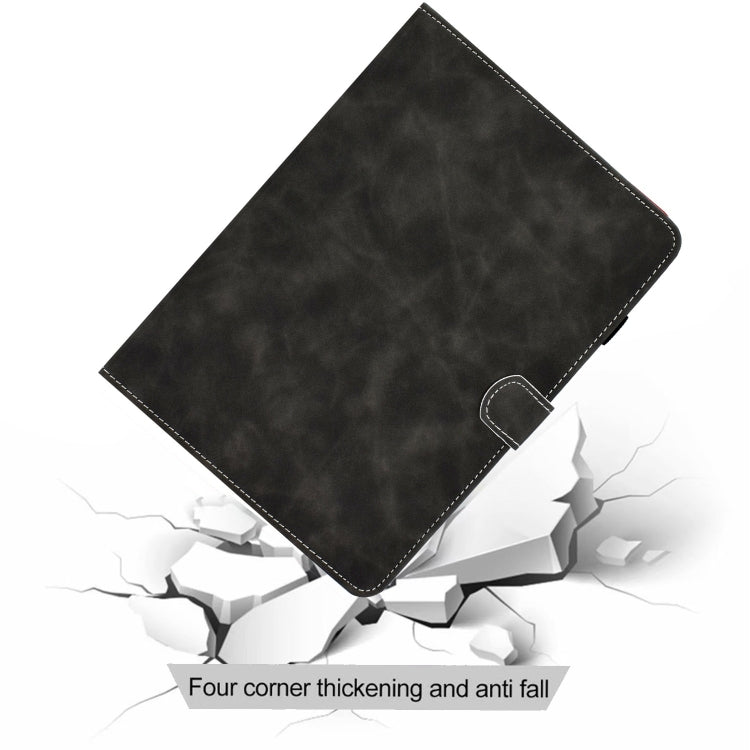 For Amazon Fire Max 11 2023 Cowhide Texture Smart Leather Tablet Case(Black) by bashfashion