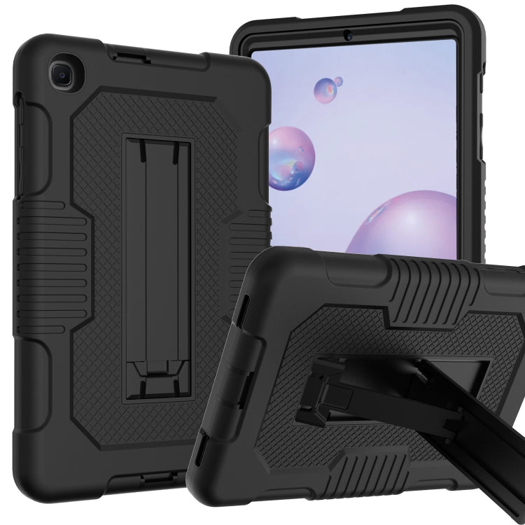 For Samsung Galaxy A 8.4 T307 Contrast Color Robot B2 Silicone Hybrid PC Tablet Case with Holder(Black) by bashfashion