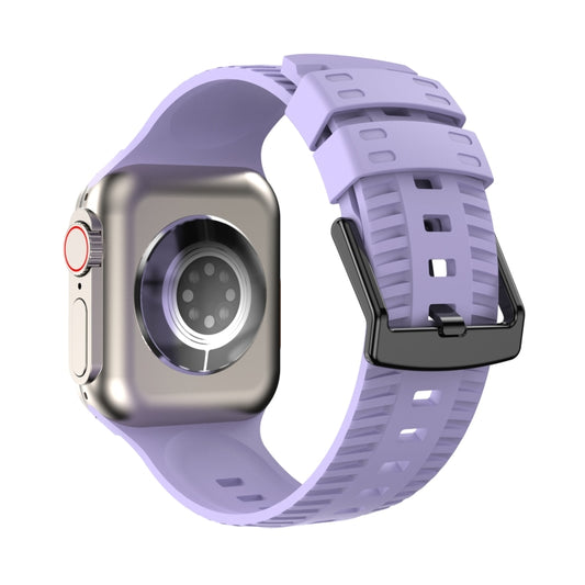 Tire Texture Silicone Watch Band For Apple Watch Ultra 2 49mm(Purple Lilac) by bashfashion