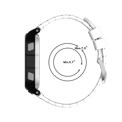 For Garmin Forerunner 920XT Solid Color Silicone Replacement Watch Band(White) by bashfashion