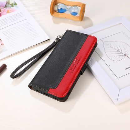 For iPhone 16e KHAZNEH Litchi Texture Leather RFID Phone Case(Black) by bashfashion