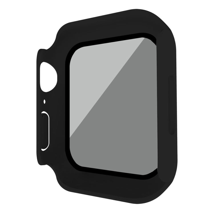 For Apple Watch Ultra 3 / 2 / 1 49mm Frosted PC + Anti-spy Tempered Film Integrated Watch Protective Case(Black) by bashfashion