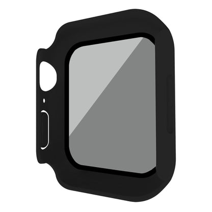 For Apple Watch Ultra 3 / 2 / 1 49mm Frosted PC + Anti-spy Tempered Film Integrated Watch Protective Case(Black) by bashfashion