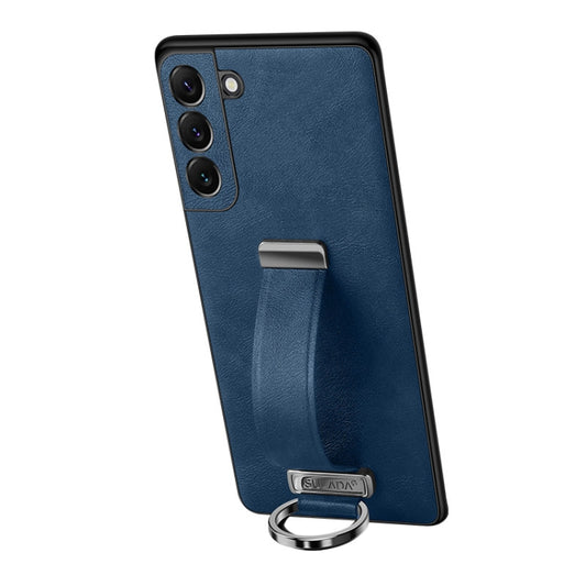 For Samsung Galaxy S24+ 5G SULADA PC Hybrid Leather Texture Skin Feel Shockproof Phone Case(Blue) by SULADA
