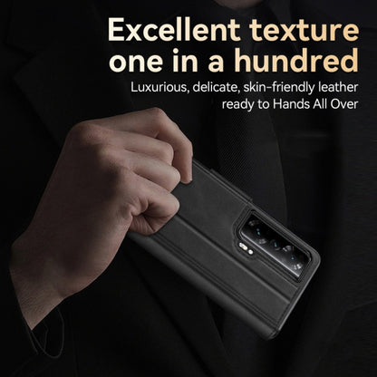 For Honor Magic V SULADA All-inclusive Magnetic Snap Flip Leather Phone Case(Red) by SULADA