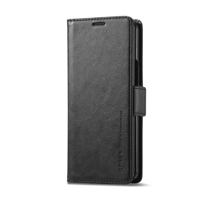 For Samsung Galaxy Z Fold6 5G LC.IMEEKE RFID Anti-theft Leather Phone Case(Black) by LC.IMEEKE
