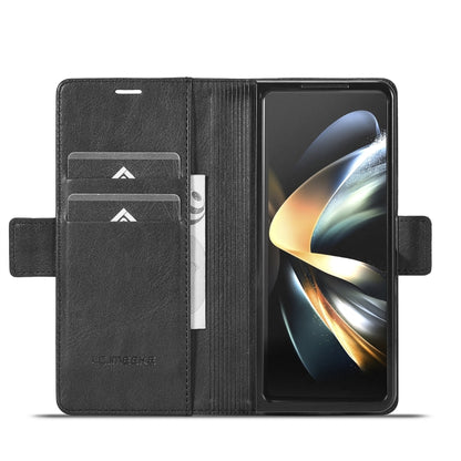 For Samsung Galaxy Z Fold6 5G LC.IMEEKE RFID Anti-theft Leather Phone Case(Black) by LC.IMEEKE