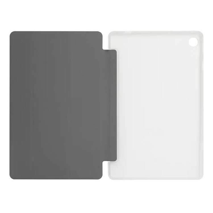 For Teclast T40 Pro 3-Fold Holder Folio Leather Tablet Smart Case(Grey) by TECLAST