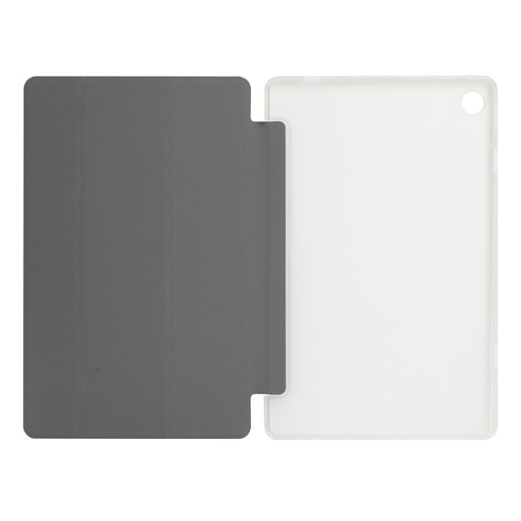 For Teclast M40 Pro 3-Fold Holder Folio Leather Tablet Smart Case(Grey) by TECLAST