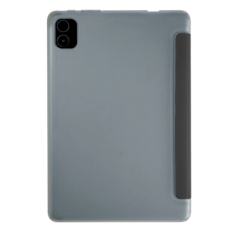 For Teclast P40 HD 3-Fold Holder Folio Leather Tablet Smart Case(Grey) by TECLAST