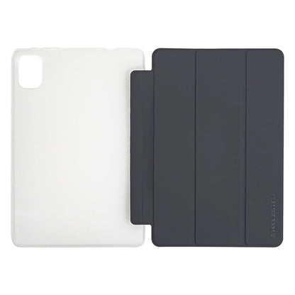 For Teclast P40 HD 3-Fold Holder Folio Leather Tablet Smart Case(Grey) by TECLAST