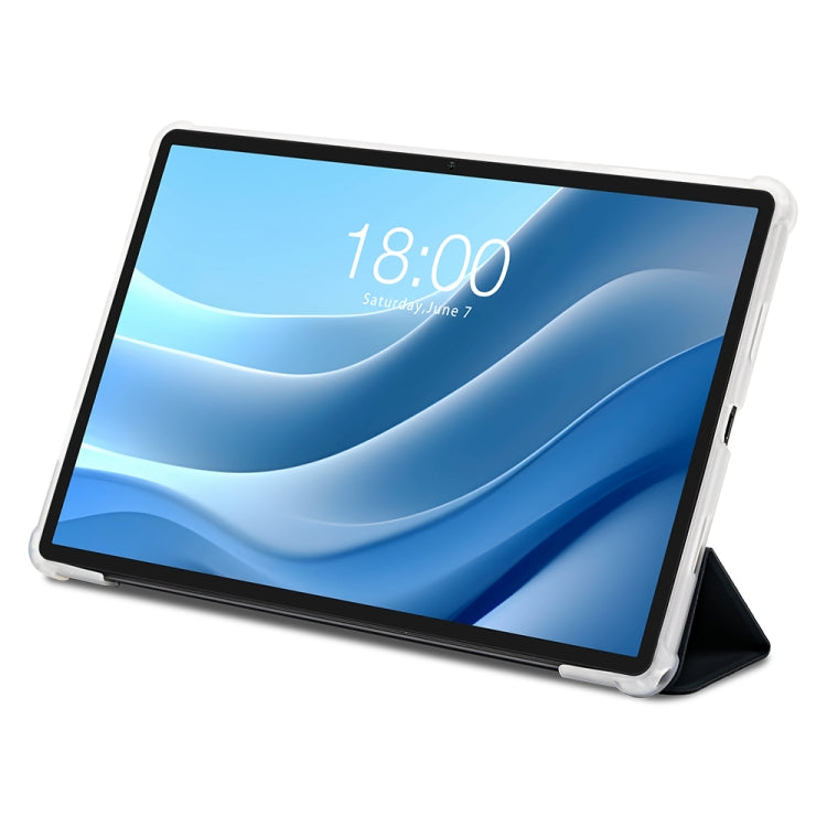 For Teclast T50 HD / T50 Max 3-Fold Holder Folio Leather Tablet Smart Case(Grey) by TECLAST