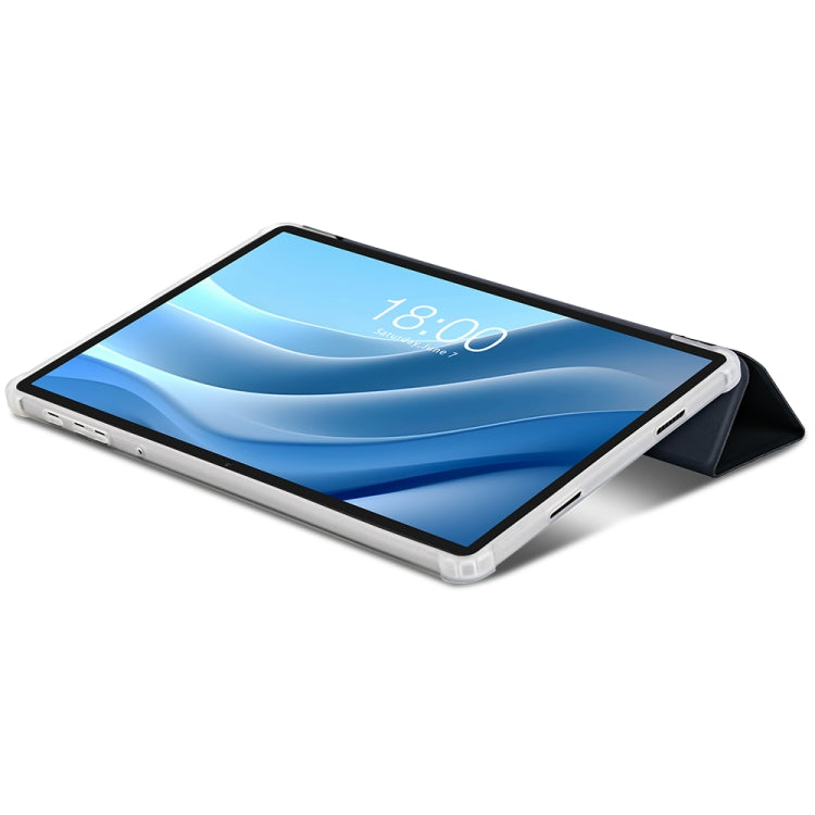 For Teclast T50 HD / T50 Max 3-Fold Holder Folio Leather Tablet Smart Case(Grey) by TECLAST