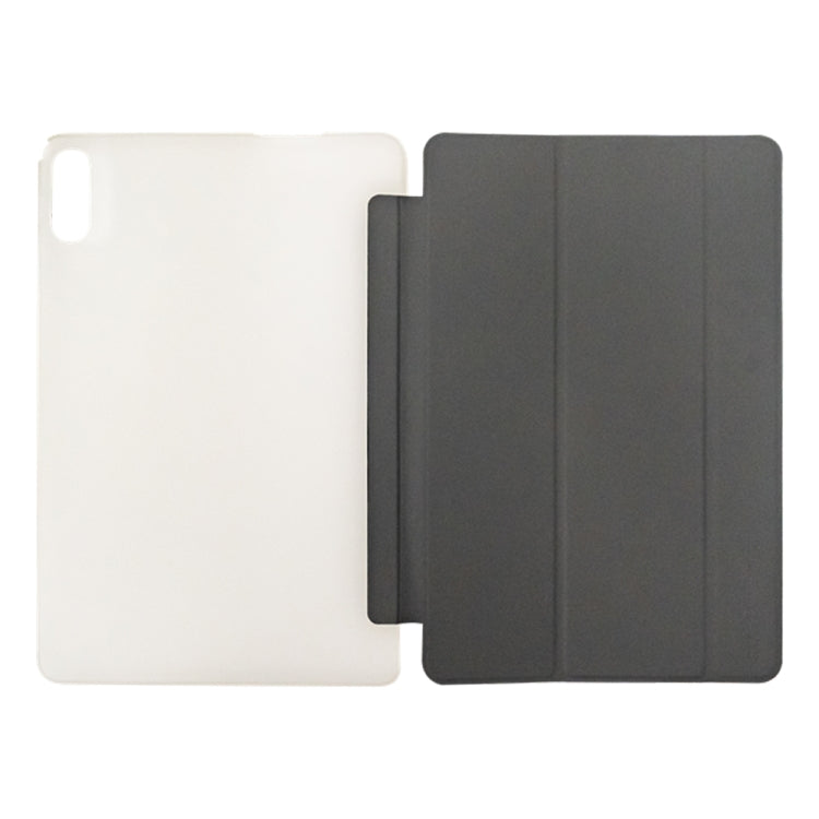 For Teclast P30T 3-Fold Holder Folio Leather Tablet Smart Case(Grey) by TECLAST
