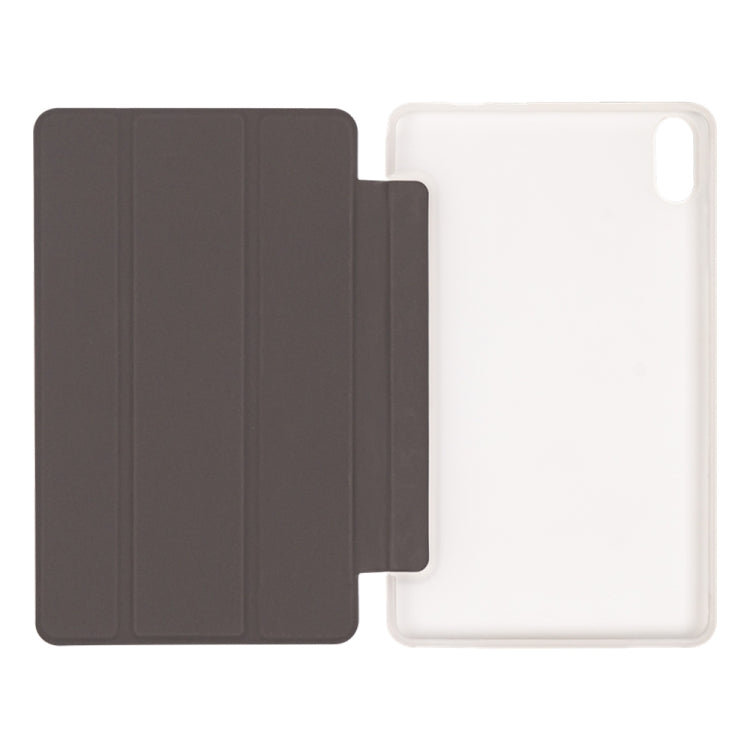 For Teclast P85T 3-Fold Holder Folio Leather Tablet Smart Case(Grey) by TECLAST