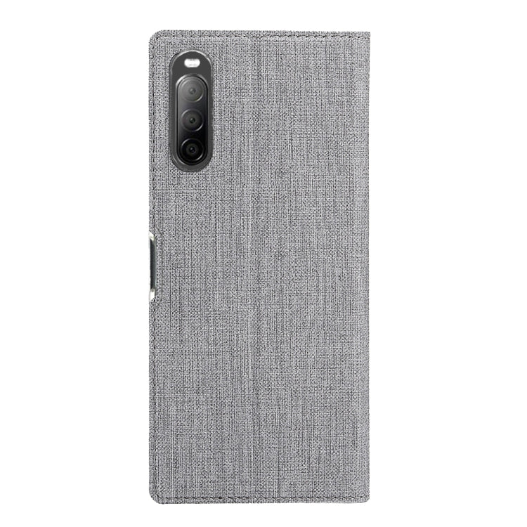 For Sony Xperia L4 ViLi Shockproof TPU + PU Horizontal Flip Protective Case with Card Slot & Holder(Grey) by ViLi