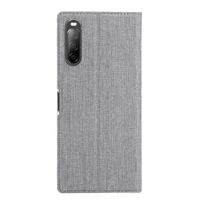 For Sony Xperia L4 ViLi Shockproof TPU + PU Horizontal Flip Protective Case with Card Slot & Holder(Grey) by ViLi