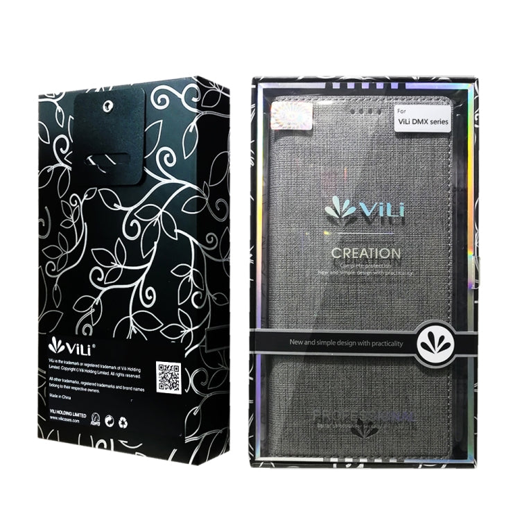 For Sony Xperia L4 ViLi Shockproof TPU + PU Horizontal Flip Protective Case with Card Slot & Holder(Grey) by ViLi