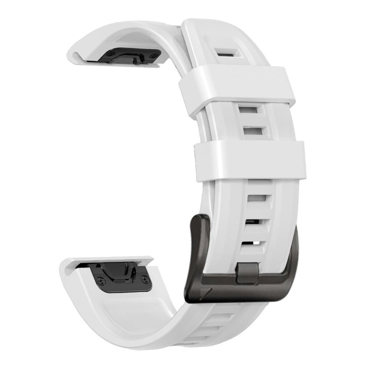 For Garmin Instinct 2 Solar Sport Pure Color Silicone Watch Band(White) by bashfashion