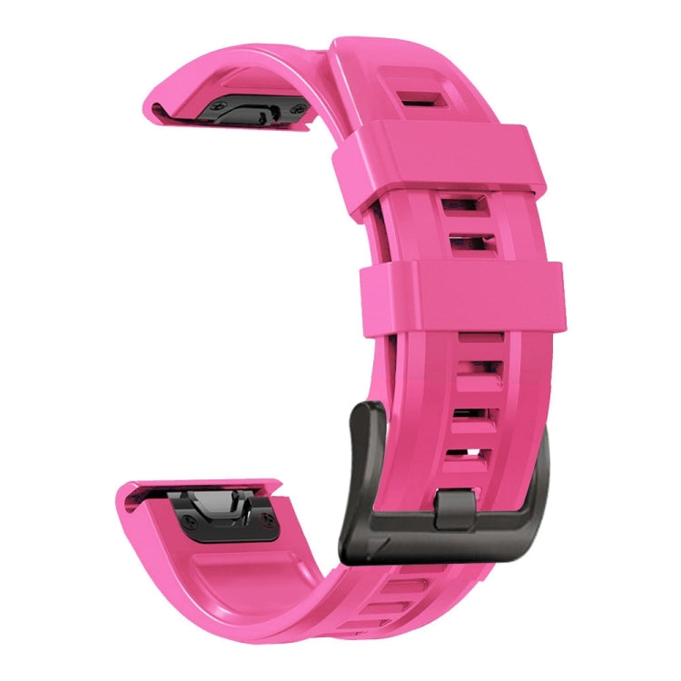For Garmin Instinct 2 Solar Sport Pure Color Silicone Watch Band(Pink) by bashfashion