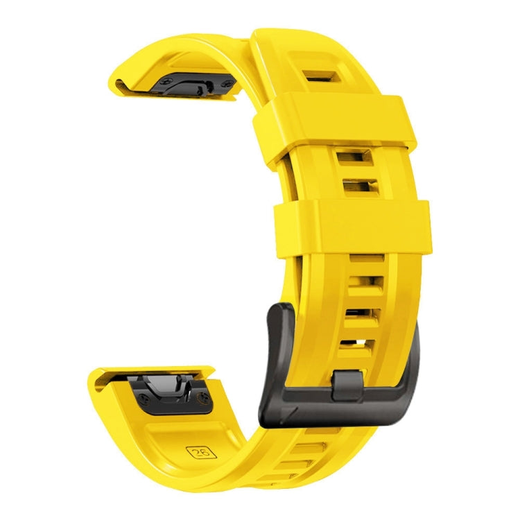 For Garmin Instinct 2 Solar Sport Pure Color Silicone Watch Band(Yellow) by bashfashion