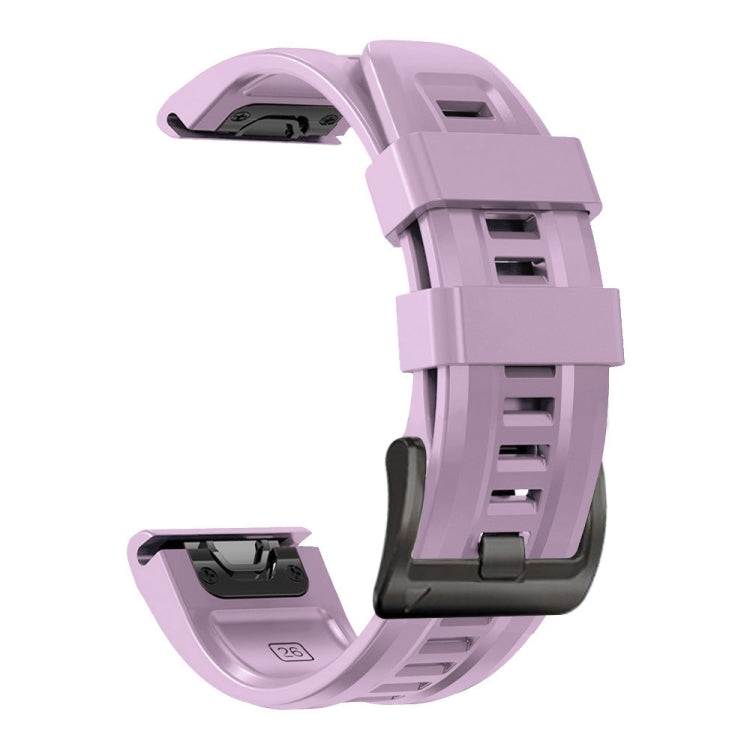 For Garmin Instinct 2 Solar Sport Pure Color Silicone Watch Band(Light Purple) by bashfashion