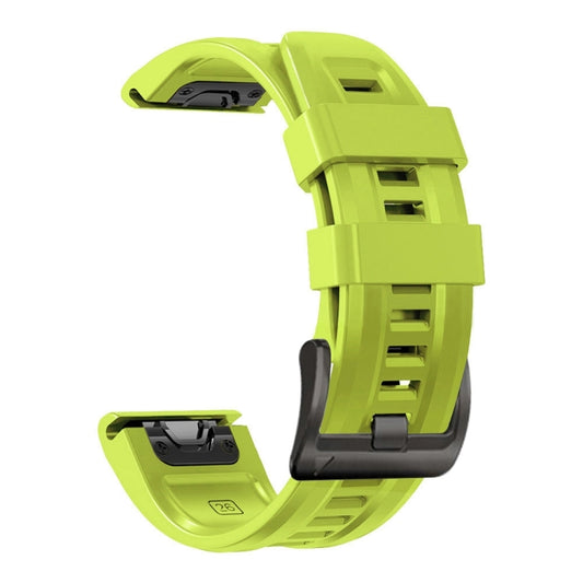 For Garmin Epix Pro 47mm Sport Pure Color Silicone Watch Band(Lime Color) by bashfashion
