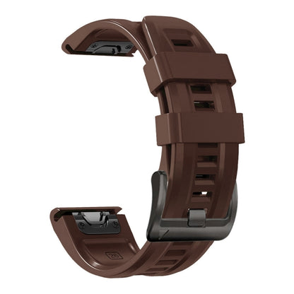 For Garmin Epix Pro 47mm Sport Pure Color Silicone Watch Band(Brown) by bashfashion