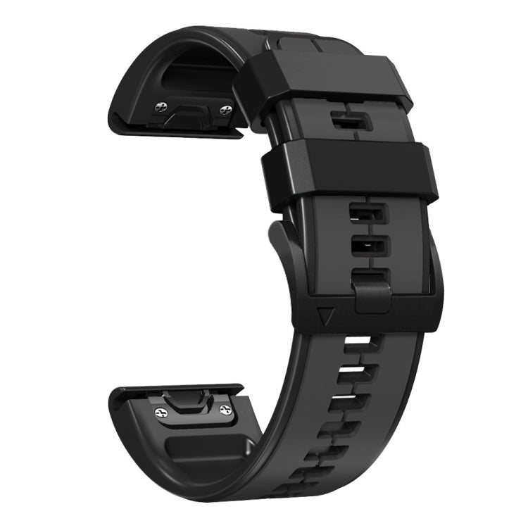 For Garmin Enduro 2 Sports Two-Color Silicone Watch Band(Carbon Ash+Black) by bashfashion