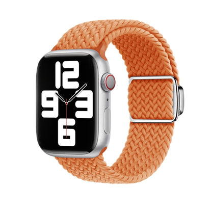 For Apple Watch Ultra 49mm Nylon Loop Magnetic Buckle Watch Band(Orange) by bashfashion