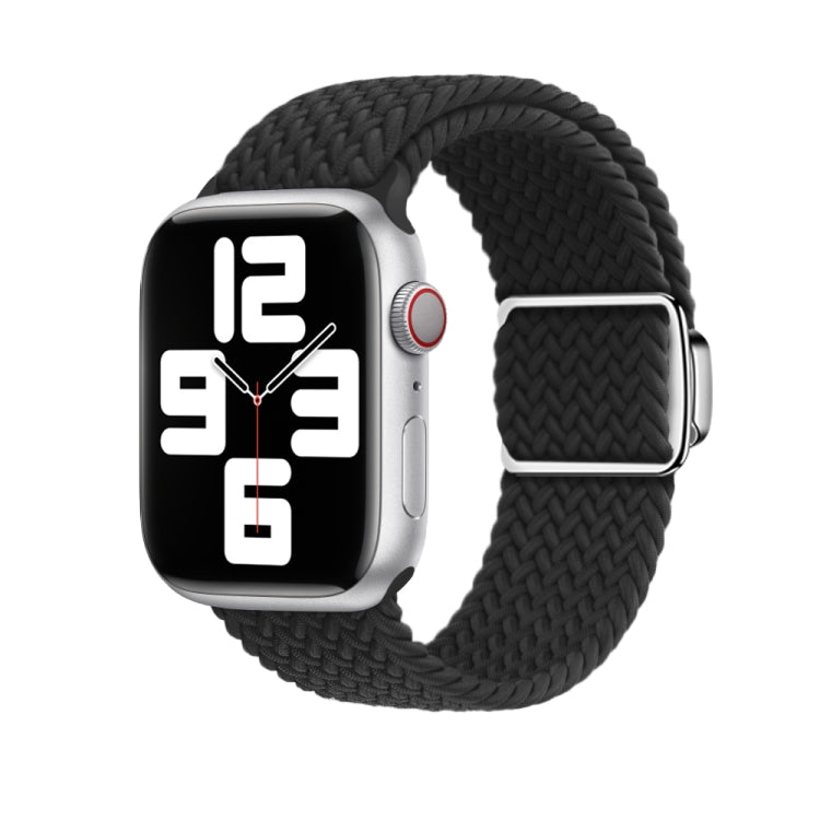 For Apple Watch Ultra 49mm Nylon Loop Magnetic Buckle Watch Band(Black) by bashfashion