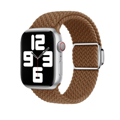 For Apple Watch Ultra 2 49mm Nylon Loop Magnetic Buckle Watch Band(Brown) by bashfashion