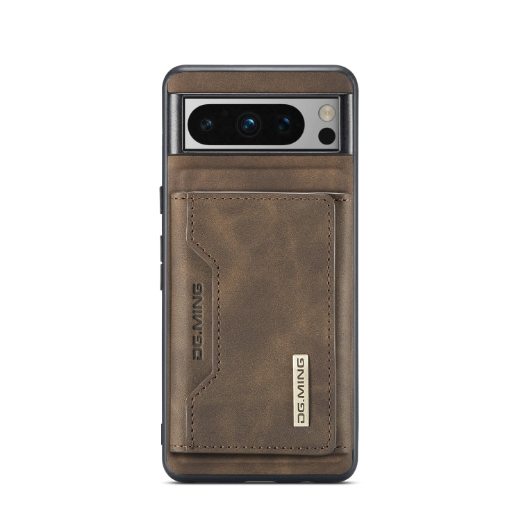 For Google Pixel 8 Pro DG.MING M2 Series 3-Fold Multi Card Bag + Magnetic Phone Case(Coffee) by DG.MING