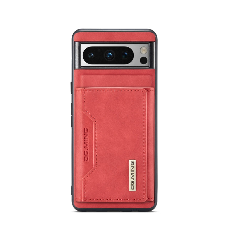 For Google Pixel 8 Pro DG.MING M2 Series 3-Fold Multi Card Bag + Magnetic Phone Case(Red) by DG.MING