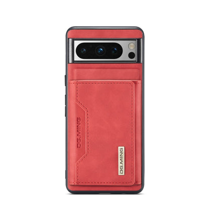 For Google Pixel 8 Pro DG.MING M2 Series 3-Fold Multi Card Bag + Magnetic Phone Case(Red) by DG.MING