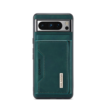 For Google Pixel 8 Pro DG.MING M2 Series 3-Fold Multi Card Bag + Magnetic Phone Case(Green) by DG.MING