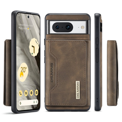 For Google Pixel 8 DG.MING M2 Series 3-Fold Multi Card Bag + Magnetic Phone Case(Coffee) by DG.MING