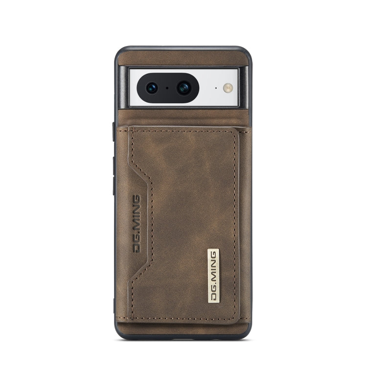 For Google Pixel 8 DG.MING M2 Series 3-Fold Multi Card Bag + Magnetic Phone Case(Coffee) by DG.MING